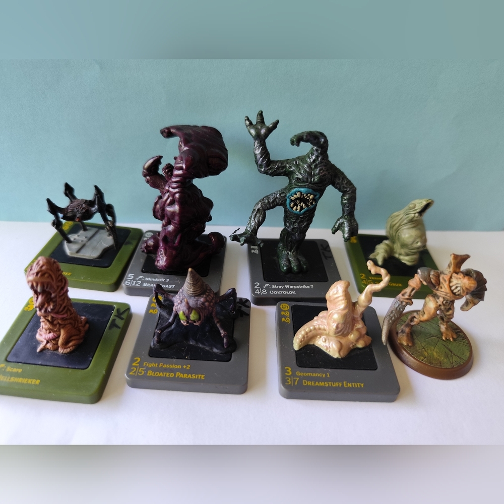 Dreamblade miniatures lot of 7 and 1 Heroscape Ne-Gok-Sa Game Figure